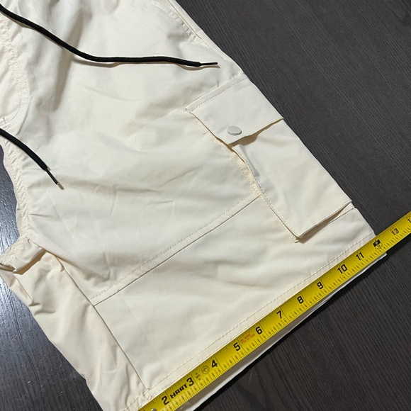 New-Jump Start Men's SZ M Cream,Pocketed Drawstring Athletic Shorts Strech SLOW - Picture 10 of 11